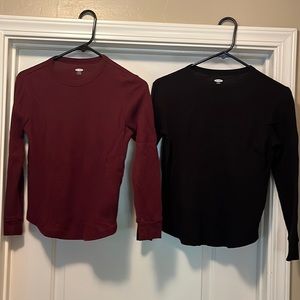 Boys long sleeve thermal tees. 2 qty